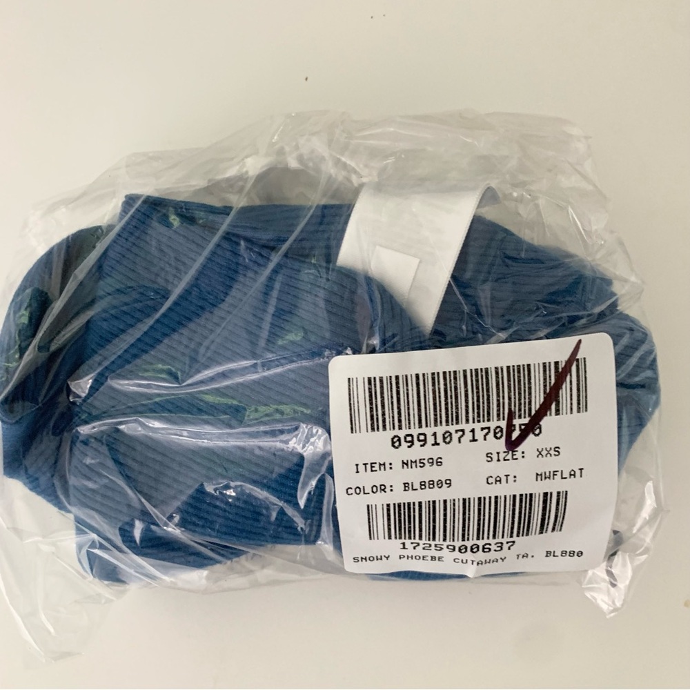 NWT Madewell The Signature Knit Cutaway Sweater Tank Pacific Cove Blue - Picture 4 of 5